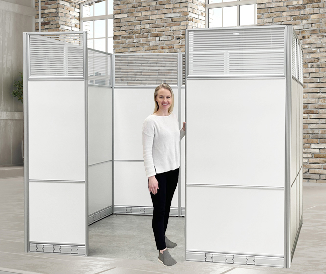 do you have an optional door for the 8 X 8 modular cubicle?