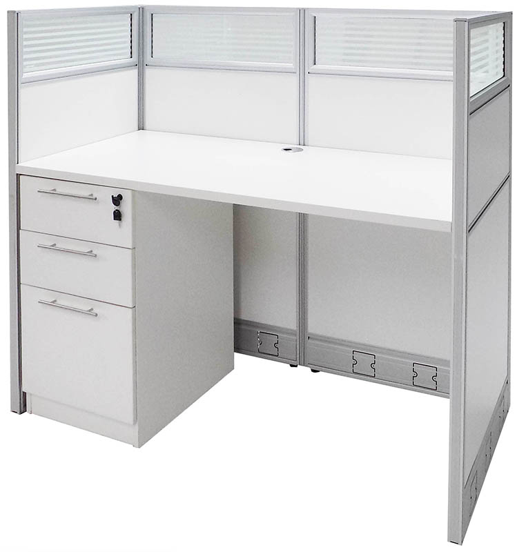 48"W White Laminate Washable Cubicles - 48"W x 24"D x 48"H Starter Cubicle Questions & Answers