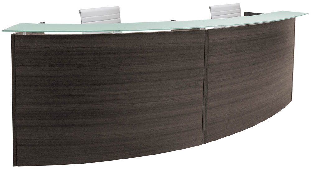 Is there an option for additional storage with the reception desk?