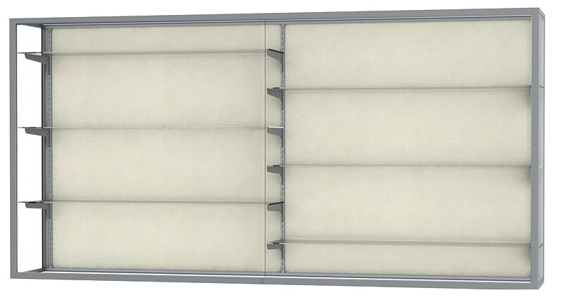 72" Wide Aluminum Frame Wall Mount Display Case Questions & Answers
