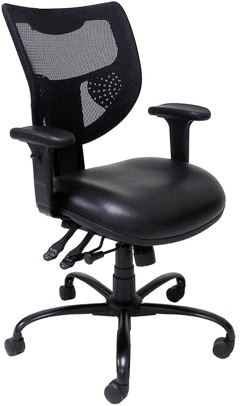 What kind of backrest does the chair have?