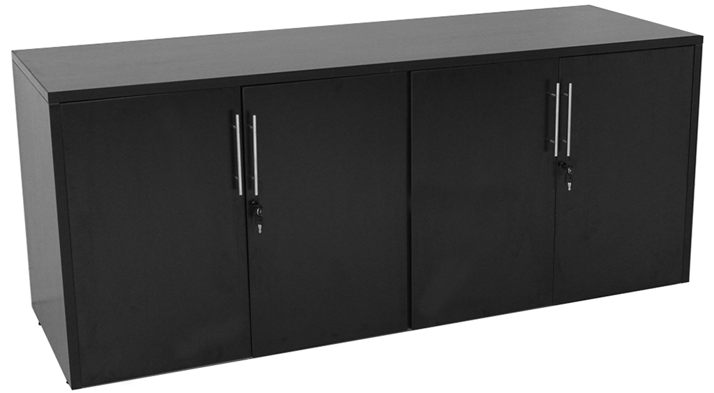 What are the overall dimensions of the storage credenza?
