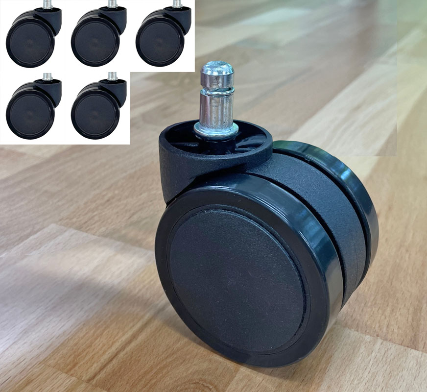 What is the diameter of the caster stem?