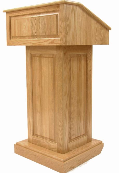 Are there any optional accessories available for the lectern?