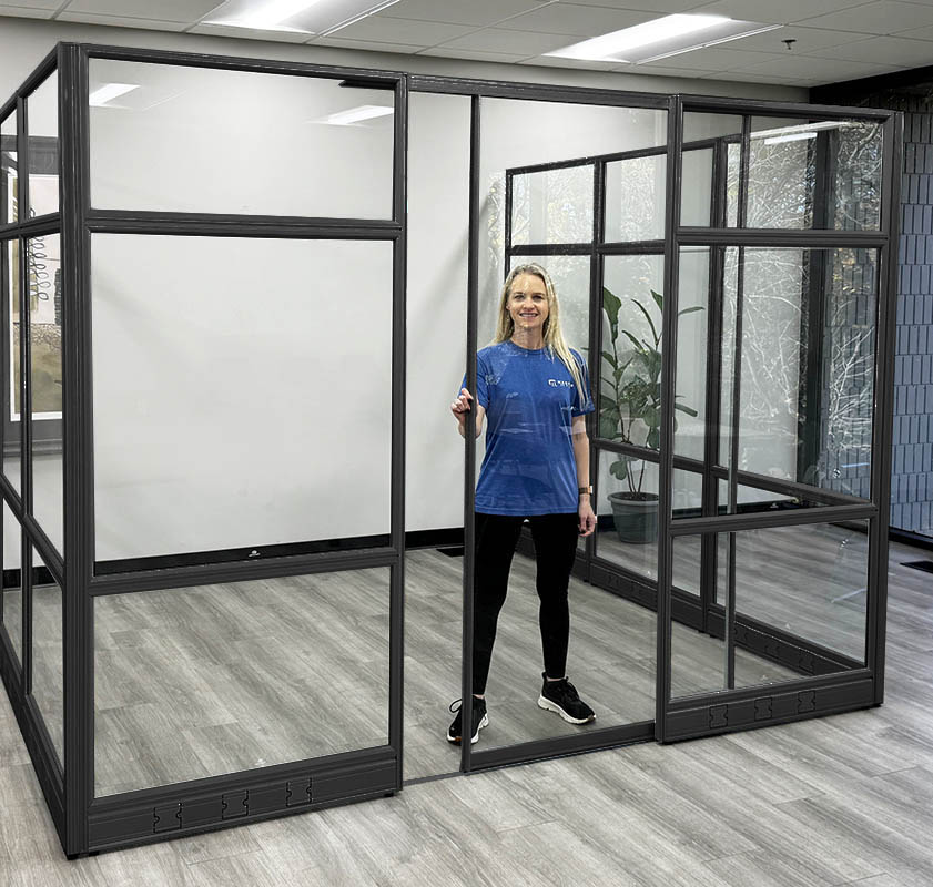 7'H Sliding Glass Door with Black Frame Questions & Answers