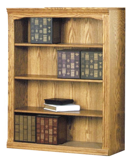 42"W x 48"H Traditional Oak Bookcase Questions & Answers