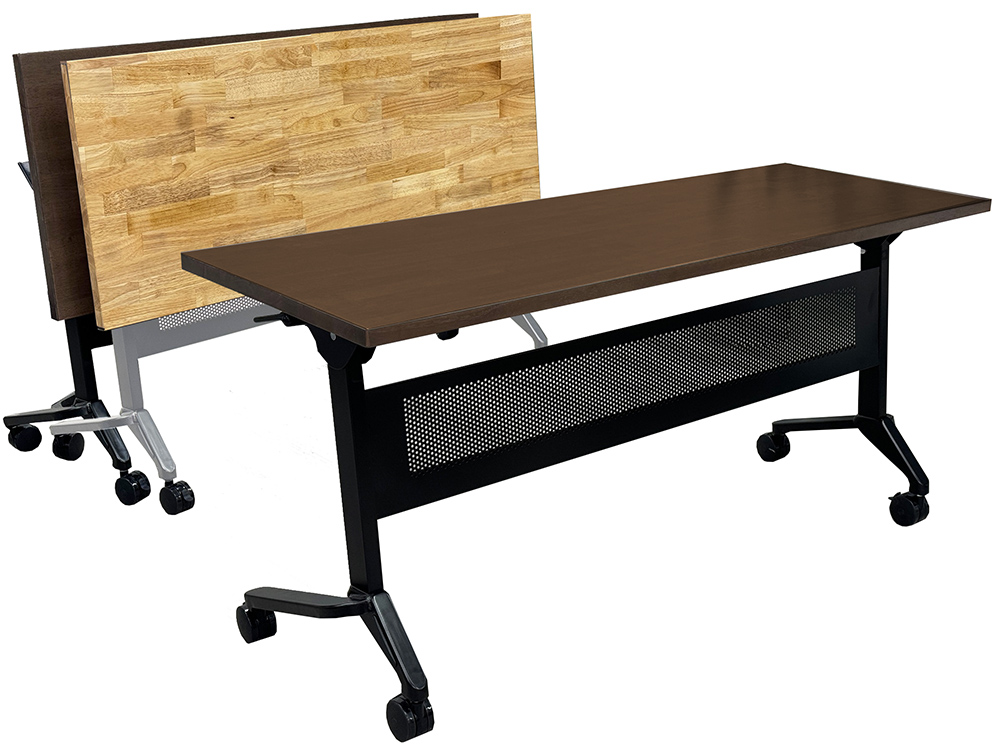 Solid Wood Flip & Stow Training Table - 60" x 24" Table Questions & Answers