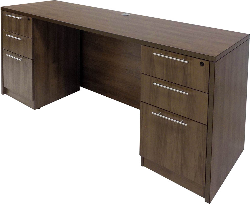Modern Walnut Kneespace Credenza Questions & Answers