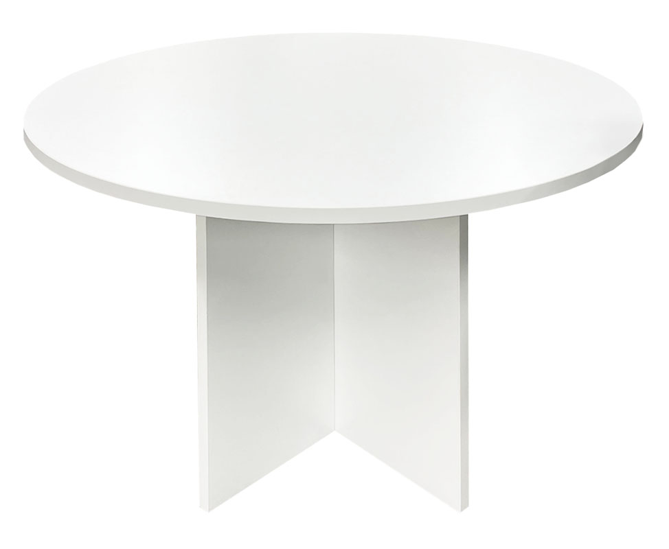 White 42" Round Conference Table Questions & Answers