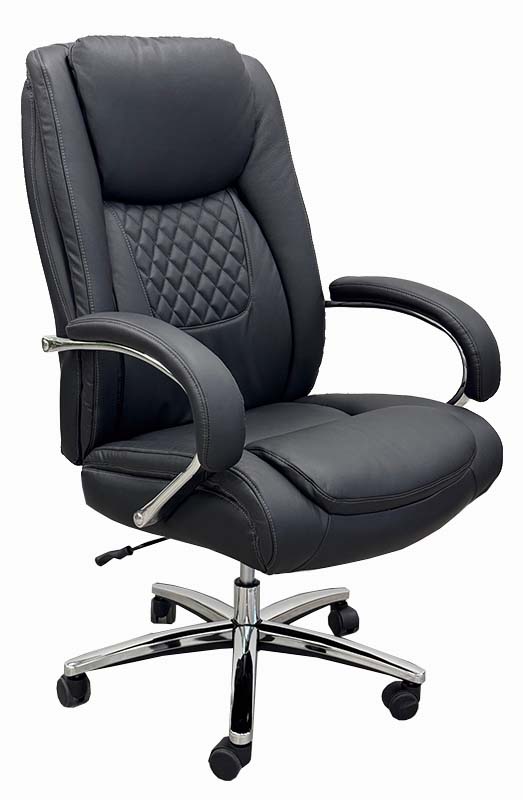 What material is the chair upholstered in?
