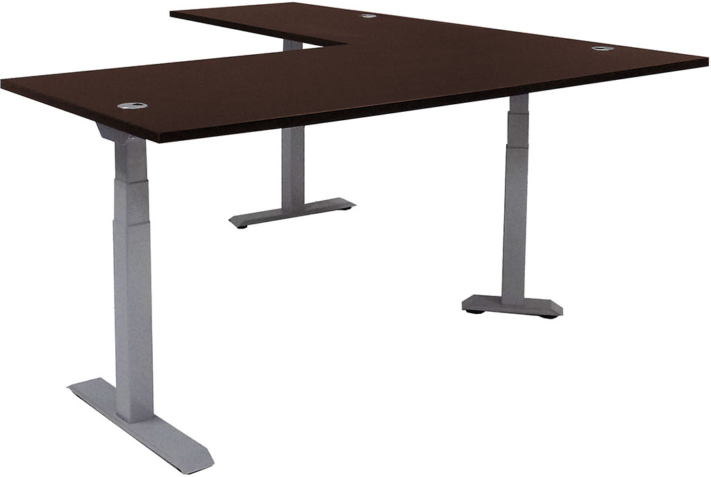 Fully Height Adjustable 71" x 84" Executive L-Desk Questions & Answers