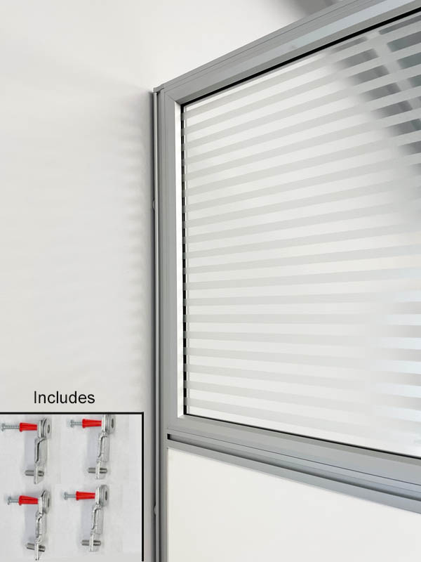 What items are included with the wall bracket for mounting the panel?