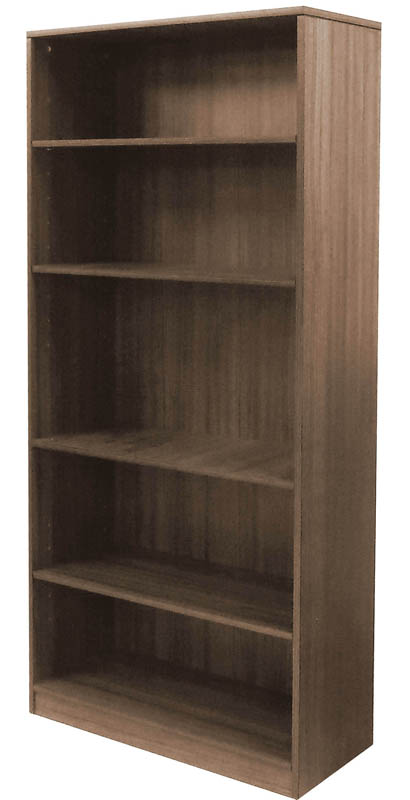 Modern Walnut 5-Shelf Office Bookcase Questions & Answers