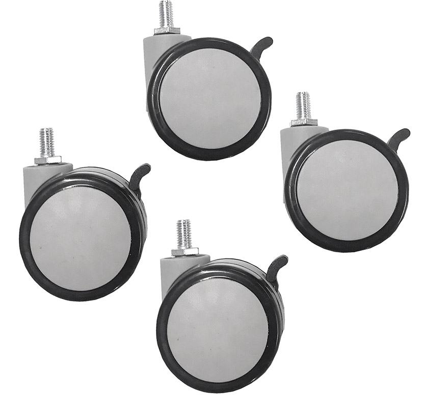 Locking Set of Swivel Casters for Pneumatic Sit-Stand Tilt & Roll Tables Questions & Answers